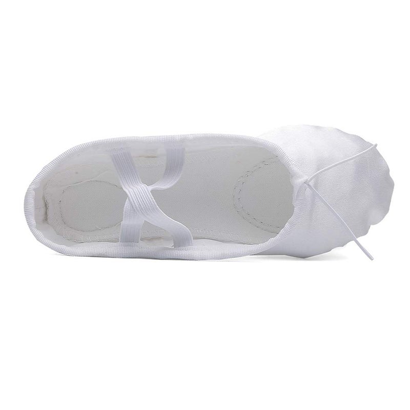 MSMAX أحذية باليه MSMAX للفتيات أحذية أطفال بيضاء رقص زلاجات 10.5 M US أطفال - Image 3